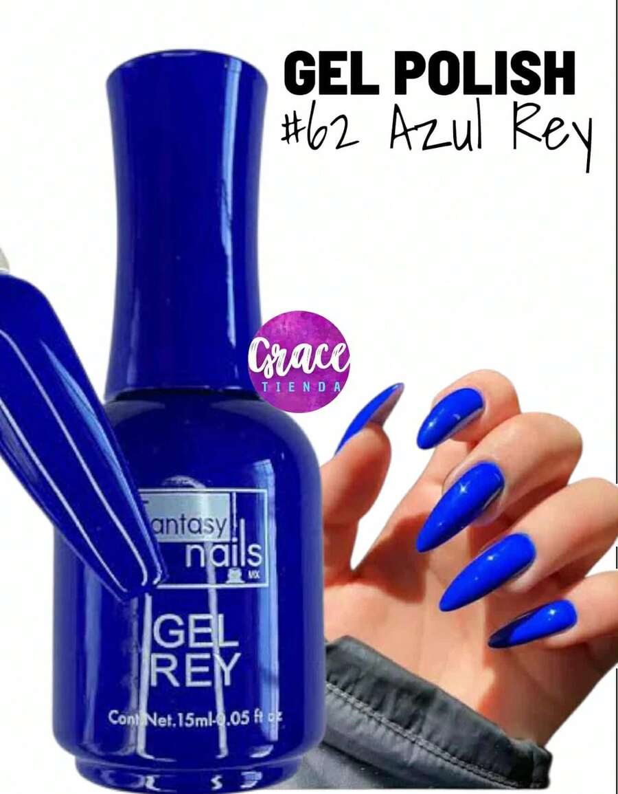 15ml Semi-Permanent Gel Polish 3 Steps Fantasy Nails Gelish Application Professional Use UV - BIRU KERAJAAN - View 1