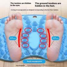 1PC 44*35cm/17.3*13.8in Fitness Foot Massage Mat Acupressure Board Muscle Relaxation Anti-Stress Home Exercise Equipment Yoga Accessories Gymnastics Gym
