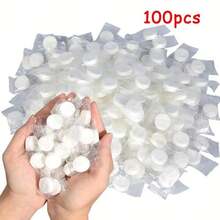 50/100pcs Portable Compressed Towel Disposable Face Cleaning Soft Compressed Hand Wipe Towel Non-Woven Makeup Wipes - No Pattern - View 8