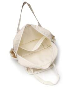 2024 New Fashion Mommy Bag Handbag, Korean Embroidered One Shoulder Crossbody Bag, Large Capacity Embroidered Bear Maternity Bag - Corduroy Beige - View 6