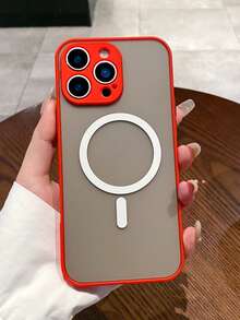 Tương thích với ốp lưng từ tính MagSafe 17promax, tương thích với ốp lưng chống sốc sạc không dây S25 Ultra S24 S23 Ultra A06 A16 A56, tương thích với Apple 16 15 14 13 12 11 Pro Max Pro Plus 7 8 SE 7P 8P X 16e, phiên bản quốc tế, không phải phiên bản nội địa. - Đỏ - Xem 2