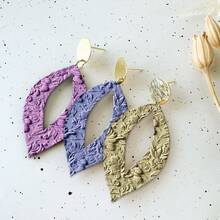 1 PC Flower Vines Texture Polymer Clay Texture Roller, Polymer Clay Earring Making Roller - Very Suitable For Making Polymer Clay Texture Sheets - White - View 6