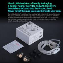 KZ Taurus In Ear Monitor IEM Earbuds, Dual 8mm Dynamic Drivers For Powerful Bass In Ear Headphones, Comfortable Fit Iems For Gaming, 2-Pin Gold-Plated Wired Earbuds For Singers - 透明色 - 查看 11