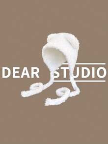 1 pezzo Paraorecchie a forma di orecchie d'orso carino per donna, berretto invernale spesso e soffice in pelliccia sintetica, adatto per attività all'aperto, viaggi e ciclismo