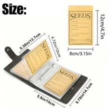 10/50/100 件种子信封可重复密封种子包 3.15 X 4.72 英寸安全小密封保存信封、种子整理活页夹、园艺爱好者的种子保存器