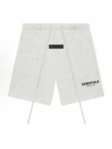Essentials Sweatshort 'Light Oatmeal' Breathable Casual Loose Men Sport Shorts - Màu Xám nhạt - Xem 6