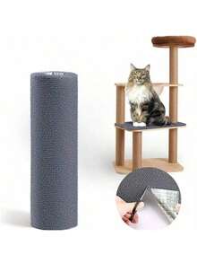 Tappetino per graffiare gatti premium autoadesivo - Pannello per arrampicata fai-da-te per proteggere i mobili - Previene il graffio dei gatti su divani, pareti, tappeti e mobili - Tappetino per graffiare multifunzione compatibile con pareti e tiragraffi per gatti