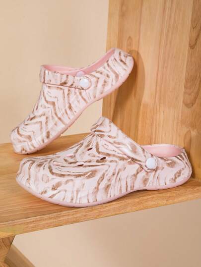 New Women's Garden Shoes, Adjustable Loose Flat Shoes, Bedroom/Travel/Beach Plush Slippers, Closed Toe Slippers