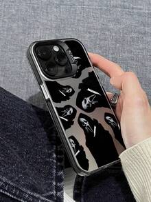 1pc Funny Pattern Phone Case, Minimalist Style, Cover, Phone Sleeve, Shockproof Protective Case Compatible With IPhone 16, 16 Plus, 16 Pro Max, 16e, 16 Pro, 15, 15 Plus, 15 Pro Max, 15 Pro, 14, 14 Plus, 14 Pro Max, 14 Pro, 13, 13 Pro, 13 Pro Max, 12, 12 Pro, 12 Pro Max, Galaxy, Redmi, OPPO, VIVO - Multicolor - View 2