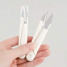 1pcs Office Supplies Stainless Steel Small Scissors Office Paper Cutter Art Scissors Student Diy Handmade Paper Cutting Knife