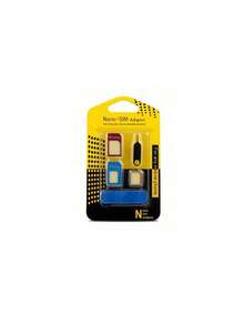 5pcs/Set Metal SIM Card Tray Adapter, Phone Card Slot Converter, Aluminum Alloy SIM Card Holder