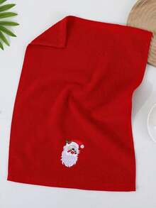 1pc/3pcs Cotton Christmas Towel, Absorbent Embroidered 32*45cm, Cotton Christmas Gift, Supermarket Gift, Cute Cartoon Embroidered Small Towel, All Cotton No Shedding, Christmas Santa Claus Holiday Gift, Home Daily Use Adult Hand Towel Face Towel 1pc, Advent Gift, Christmas Surprise - Multicolor - View 11