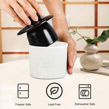 Ursword 1 Set Butter Crock With Lid For Countertop, Unique Ceramic French Butter Dish For Spreadable Soft Butter, Butter Container Holder With A Water Seal, Housewarming Gift, Kitchen And Home Decor, Different 6 Colors Available