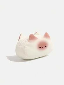 2Pcs Cute Cat Pattern Pen Bag Large Capacity Multifunctional With Zipper Pencil Case Stationery For School For Student School Supplies