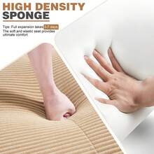 81.8"/117.3"/152.7" Modular Sectional Sofa, Corduroy Boneless Sofa With Deep Seat And Button Tufted Cushions, Comfy Cloud Sectional Loveseat Couches For Living Room Bedroom, No Assembly - 駝色 - 查看 6