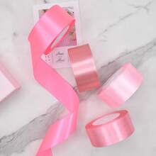1 pièce/3 pièces/5 pièces Accessoires pour cheveux en ruban de satin large de 4 cm. Idéal pour la décoration de gâteaux, le DIY, les bouquets de fleurs, les roses et l'emballage cadeau, les mariages, les fêtes, la décoration de gâteaux d'anniversaire