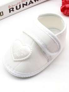 1 Par de Sapatos Meias para Bebês Meninas Recém-Nascidos Sola Macia Antiderrapante Sapatos de Vestido de Casamento Princesa Flats Mary Jane, Adequado para Uso Interno e Externo, Aprendendo a Caminhar 0-12 Meses Crianças