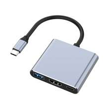 NADODO USB C 适配器 4K，USB C 型多端口适配器 PD 100W USB 3.0，USB-C 数字 AV 多端口适配器，适用于 Thunderbolt 3、Pro 和其他 C 型笔记本电脑 - 灰色 - 查看 9