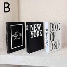 3 Peças de Livros Decorativos Dobráveis, Livros Decorativos Minimalistas para Casa, Escritório, Showroom