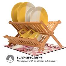 1 pièce Tapis de séchage de vaisselle de cuisine avec imprimé bonhomme de neige de Noël, super absorbant, cache les taches, tapis de séchage de vaisselle avec dos en caoutchouc, tapis polyvalent pour machine à café, plan de travail de cuisine, égouttoir à vaisselle