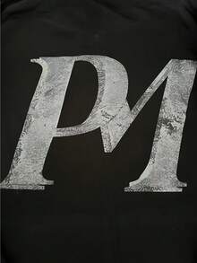 Men's Hip Hop Street Zip Hoodie - Relaxed Fit, Bold "P" Print And Dollar Graphic, Y2K Hoodie - màu đen - Xem 3