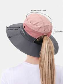 1 Piece, Unisex Sun Protection Bucket Hat, Women's Summer Sun Hat, Outdoor Quick Drying Hat, Suitable For Matching With Summer Clothing And Dresses - A - View 3