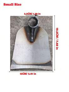 Pelle en acier au manganèse de grande taille pour le désherbage, le jardinage et la plantation de légumes, outil pour pelleter la neige sans manche en bois - idéal pour la maison, la construction extérieure et l'agriculture