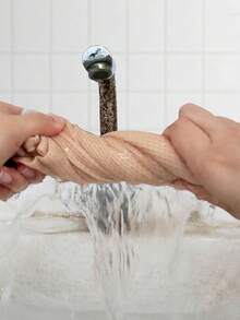 1 Piece Solid Color Waffle Dish Cloth Set, Teak Scrub Pad, Kitchen Towel, Small Square Towel, Dish Cloth, Non-Slip Mat Cloth, Suitable For Kitchen, Bathroom, And Other Cleaning Tasks - Multicolor - View 4