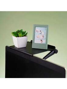 1 pièce Étagère pour le dessus de l'écran TV, support organisateur de moniteur, support réglable pour routeur TV et boîtier décodeur, étagère de rangement, étagère pour moniteur d'ordinateur, organisateur d'articles de petite taille, pratique, sans perçage, installation facile, rangement de bureau, gain d'espace, pour la maison, le bureau, la diffusion en direct, amélioration de la qualité de vie.