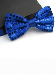 1pc Men's Suit Shirt Party Decoration Sequin Bow Tie - Multicolor - View 5