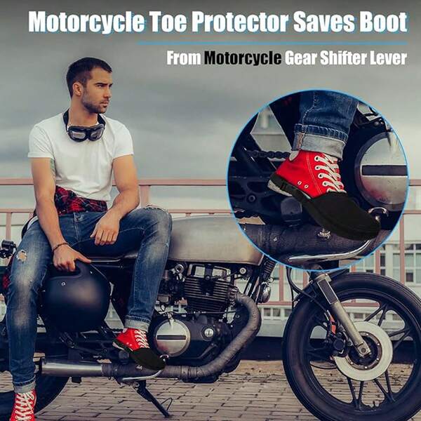 1Pc Foot Protectors, Bicycle And Motorcycle Shoe Protectors - Shift Protection Covers And Toe Protectors, Suitable For Both Men And Women