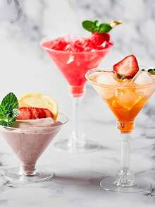 10/20个装可重复使用的5盎司塑料马提尼酒杯 - 非常适合盛装鸡尾酒、香槟和甜点 - 可重复使用的派对杯，适用于婚礼、圣诞节、情人节、复活节、复活节以及日常聚会