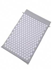 Acupressure Mat And Pillow Set For Back/Neck Pain Relief And Muscle Relaxation 68*42*2cm - Dark Grey - View 4