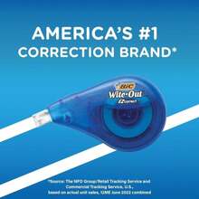 BIC Wite-Out Brand EZ Correct Correction Tape, 393 Feet, 2-Count Pack Of White Correction Tape, Fast, Clean And Easy To Use Tear-Resistant Tape Office Or School Supplies - MàuD - Xem 8