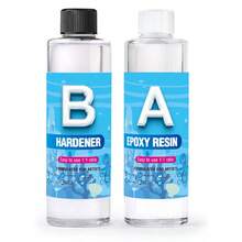 Nhựa Epoxy trong suốt như pha lê, chống tia UV, tự san phẳng, an toàn thực phẩm, dùng cho mặt bàn, đồ thủ công mỹ nghệ, đúc gỗ, làm trang sức. - Nhựa Epoxy - Xem 10