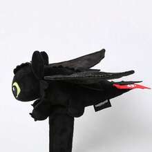 Universal Pictures Cute Cartoon Toothless Plush Headband, Official Authorized, Soft Animal Plush Headband, Funny Plush Headpiece Hair Accessories For Adults/Kids