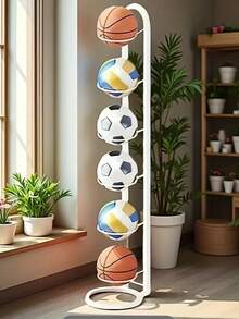 多功能金属室内篮球架，可容纳篮球、足球和排球