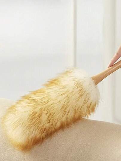 1pc.Household Dust Removal Support, Hotel Supermarket Dust Removal Chicken Feather Support, Car Dust Wool Marbles Easy To Use Can Be Washed, Storage Convenient Hanging.