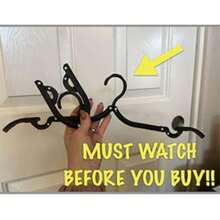 1/10pcs Portable Folding Travel Clothes Hanger With Storage Bag, Plastic Cruise Essential Garment Drying Rack, Suitable For Camping, Flight, RV, Europe Vacation, Black, Ultra-Compact, Space-Saving Design, Lightweight Yet Durable, Quick-Dry Organizer, Multi-Use Wardrobe Accessory For Luggage, Dorm, Backpacking, Caravan, Hotel Stay, Travel Kit Must-Have, Easy Clean, Non-Slip Racks, Foldable Hanger System For Garments, Shirts, Tops, Sleepwear And Soft Fabrics, Ideal Gift For Travelers And Vacation Enthusiasts - Black - View 5