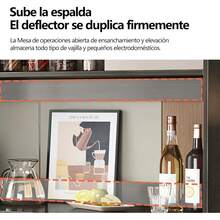 Armazenamento De Cozinha 6 Puertas 3 Pisos 100*34*182cm - Blanco - Ver 8