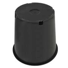 Flower Pot Seedling Pot Gardening Flower Pot With Drainage Holes Can Be Used For Planting, Cuttings, Seedlings, Succulent Cultivation, Seed Germination, Suitable For Patio Lawn Garden Indoor And Outdoor Reusable 2-Gallon 10PCS Black Round - 黑色 - 查看 3