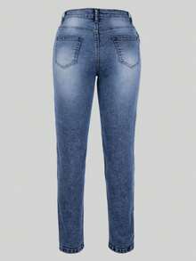 Women Colombian Design,Butt Lift,Sexy Skinny Jeans,Stretch Denim Pants - Blue - View 6