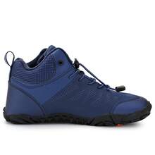 Unisex Lightweight Breathable Wide-Fit Knitted Mesh Hiking Shoes, Outdoor Casual Shoes, Men's Sports Shoes With Rubber Outsole, Cross-Border Plus Size Outdoor Hiking Trekking Shoes