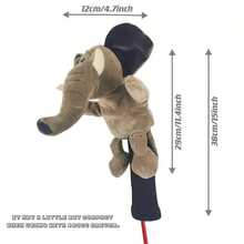 غطاء رأس نادي الغولف من القماش المخملي بتصميم كرتوني للحيوانات، قطعة واحدة، غطاء واقي لنادي الغولف، مصنوع من قماش الفلانيل متعدد الألوان، مناسب للاعبي الغولف، إكسسوارات الغولف، جذاب