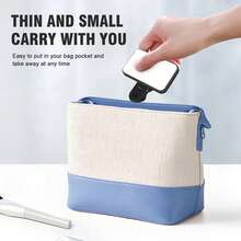 三模式LED自拍补光灯，便携式夹式化妆/直播/Zoom会议照明灯，可充电迷你补光灯，适用于手机和相机（内置150mAh电池），适合自拍、直播、摄影，便携式补光灯，手机补光灯 - B-粉紅色 - 查看 8