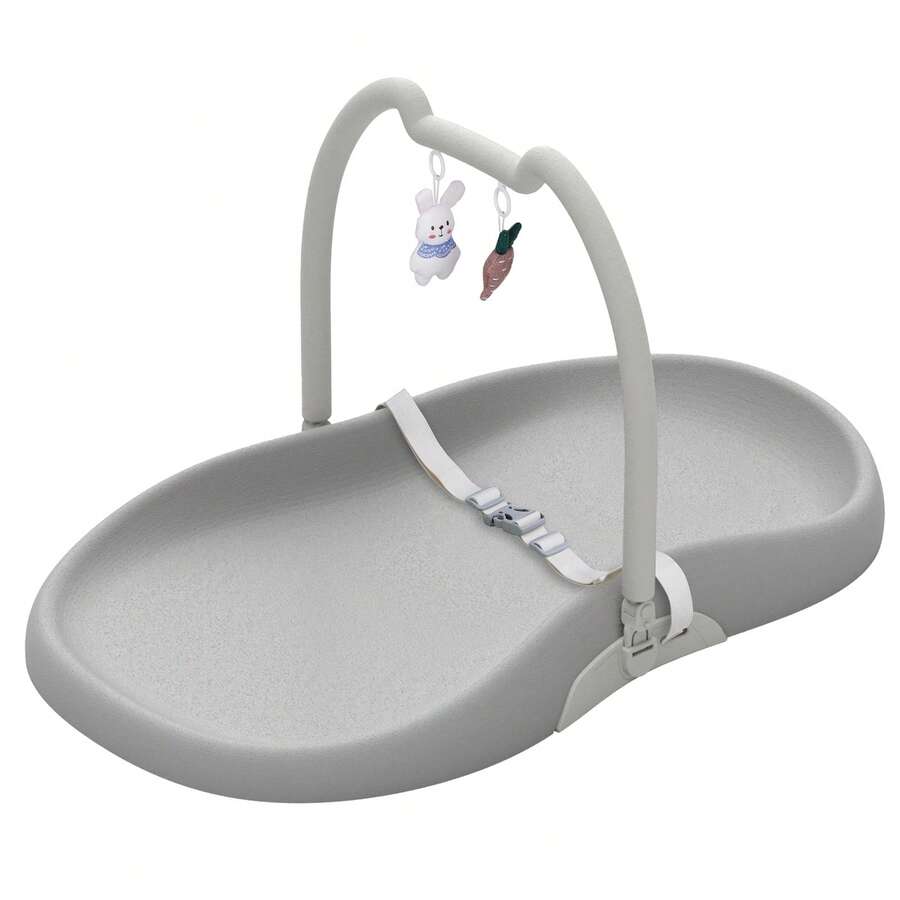 UBRAVOO Cambiador UBRAVOO con cinturón deseguridad y bandeja para juguetes para gatos, cuña antivuelco, fácil de limpiar, impermeable, con bordes acolchados elevados
