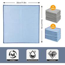 Toallas de Cocina 20 Piezas, Trapos con Bordes de Cierre, Antiadherentes, 30x30 cm, Adecuados para Limpiar la vajilla, La Cocina, El Cristal sin Marcas de Agua - 1 - Ver 3