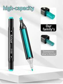 TouchMark Neuankömmling Gut aussehende, einfache Strumpf-Ölbasierte Markerset mit doppelseitigen, speziell für Studenten geeigneten Anime- und Kunstmalerei-Neuheiten, 3 Arten zur Auswahl, professionell in Markern, 20 Jahre nachfüllbar, große Füllmenge