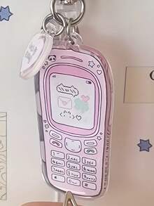 可爱卡通像素/四叶草幸运兔/邮差鼠设计创意钥匙扣，日式吊坠，背包挂饰，Y2K包包挂件 - 彩色 - 查看 8