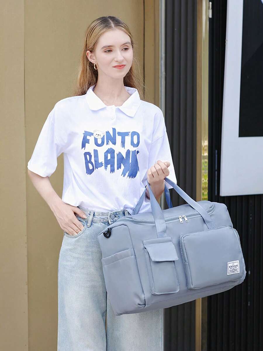 Borsa da viaggio sportiva alla moda per esterni, borsa a spalla di grande capacità, zaino e borsa a mano
